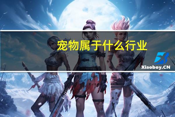 宠物属于什么行业