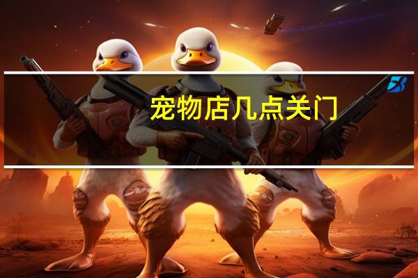 宠物店几点关门