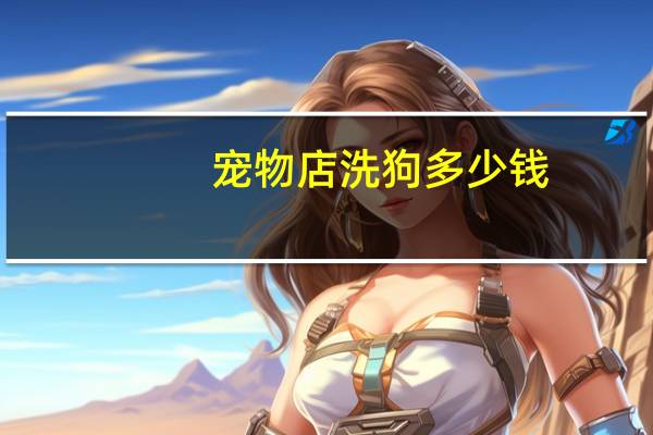 宠物店洗狗多少钱