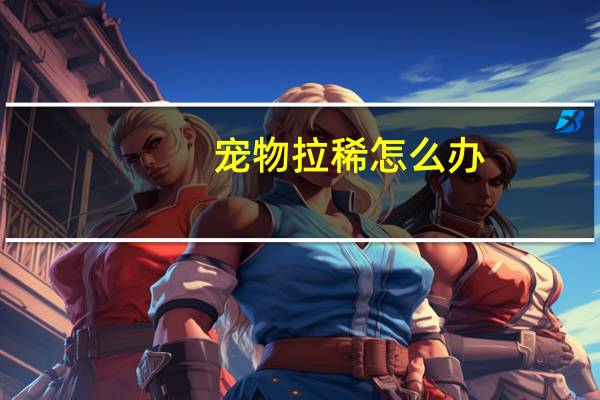 宠物拉稀怎么办