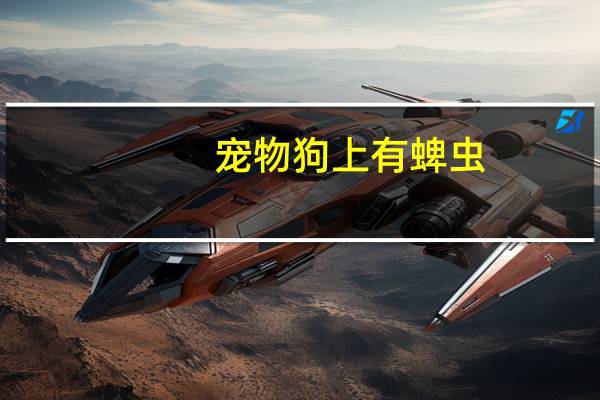 宠物狗上有蜱虫