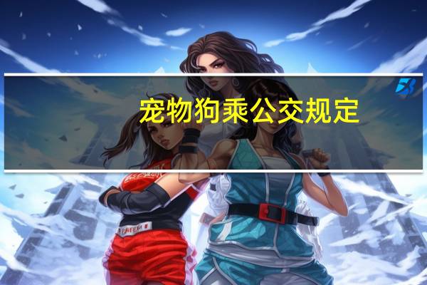 宠物狗乘公交规定