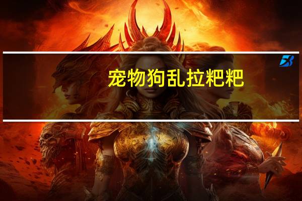 宠物狗乱拉粑粑