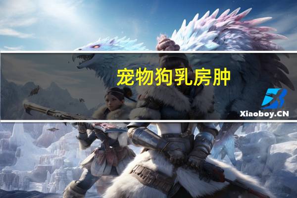 宠物狗乳房肿