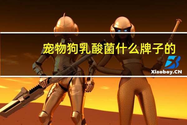 宠物狗乳酸菌什么牌子的