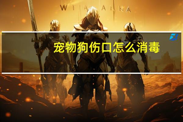 宠物狗伤口怎么消毒