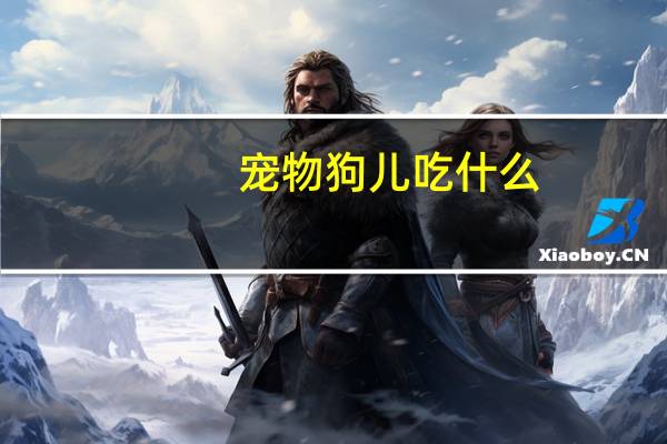 宠物狗儿吃什么