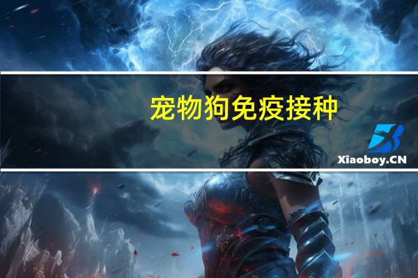 宠物狗免疫接种