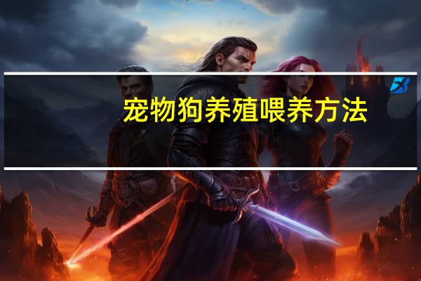 宠物狗养殖喂养方法