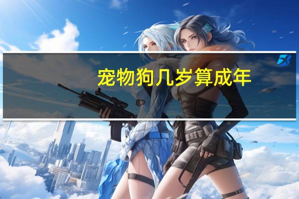 宠物狗几岁算成年
