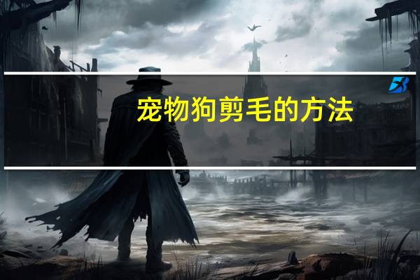 宠物狗剪毛的方法
