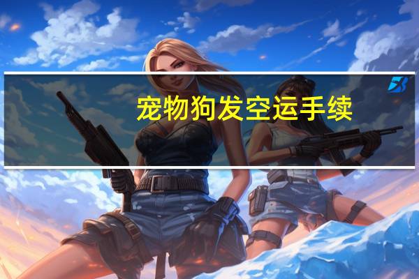 宠物狗发空运手续