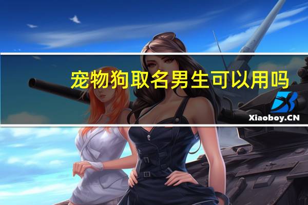 宠物狗取名男生可以用吗