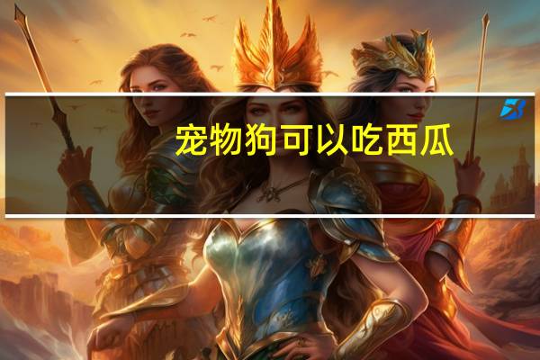 宠物狗可以吃西瓜