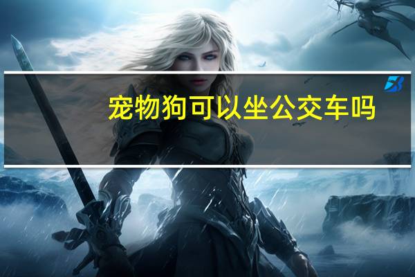宠物狗可以坐公交车吗