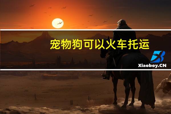 宠物狗可以火车托运