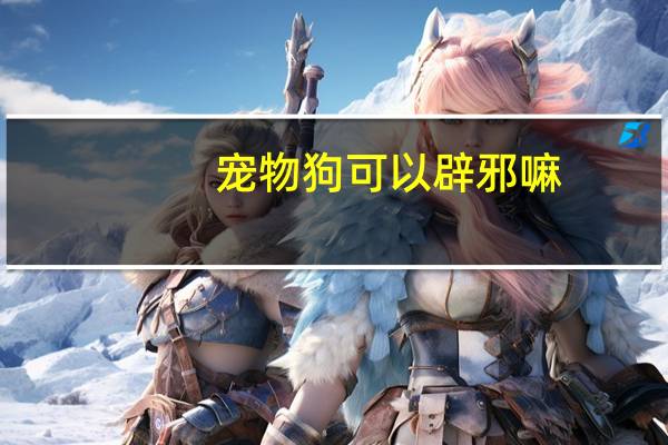宠物狗可以辟邪嘛