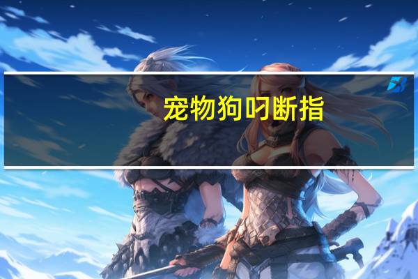 宠物狗叼断指