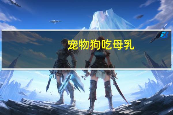 宠物狗吃母乳