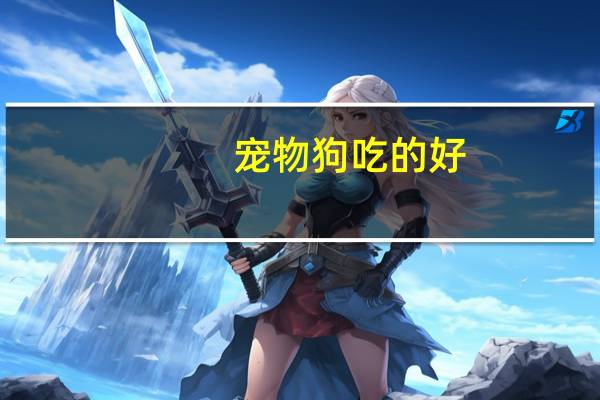 宠物狗吃的好