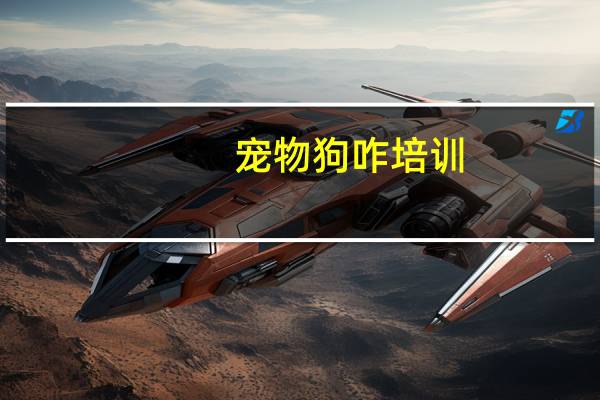 宠物狗咋培训