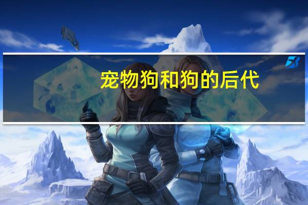 宠物狗和狗的后代