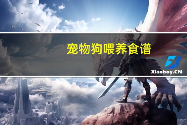 宠物狗喂养食谱