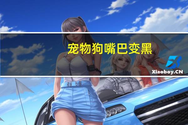 宠物狗嘴巴变黑