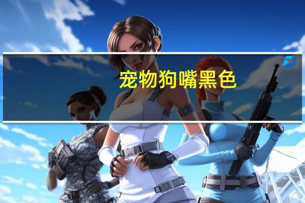 宠物狗嘴黑色