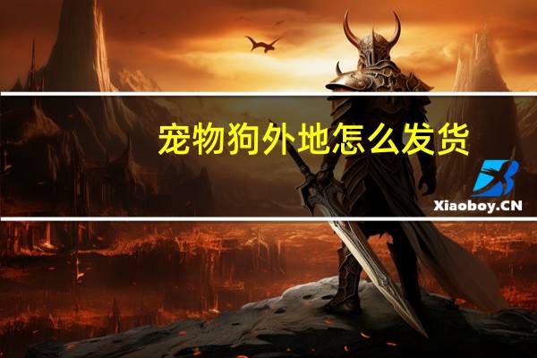 宠物狗外地怎么发货