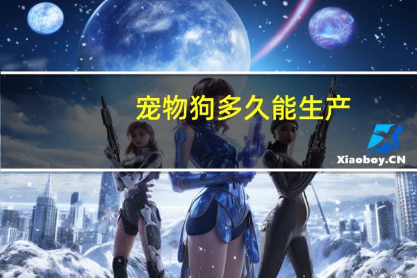 宠物狗多久能生产