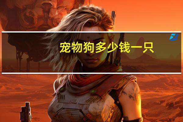 宠物狗多少钱一只