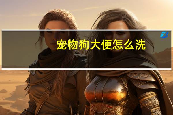 宠物狗大便怎么洗
