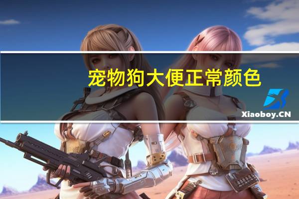 宠物狗大便正常颜色