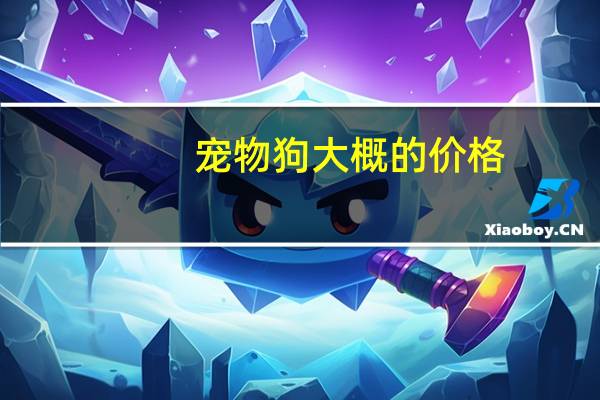 宠物狗大概的价格