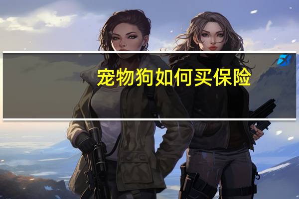 宠物狗如何买保险