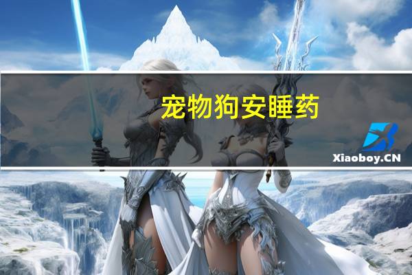 宠物狗安睡药