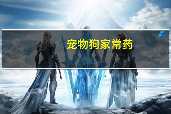 宠物狗家常药