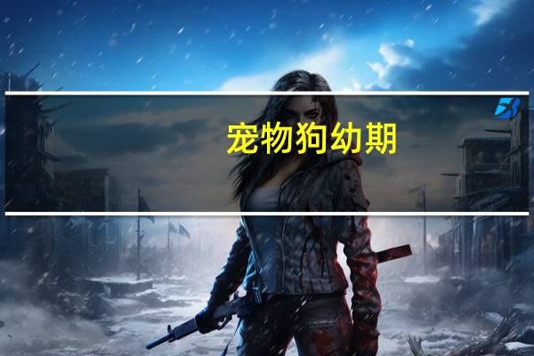 宠物狗幼期