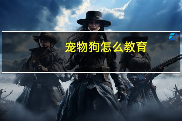 宠物狗怎么教育