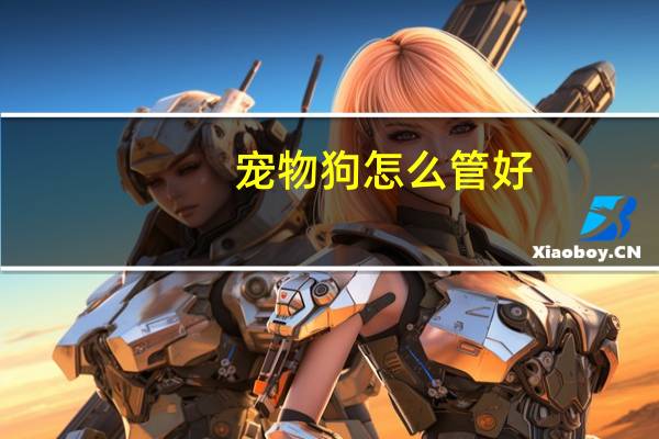 宠物狗怎么管好