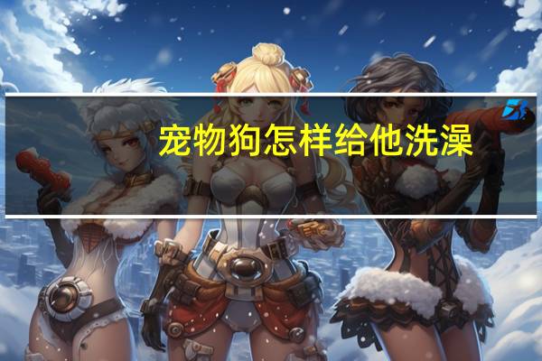宠物狗怎样给他洗澡