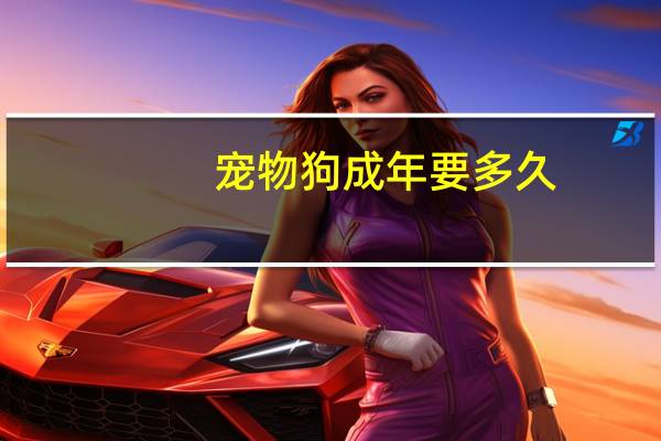 宠物狗成年要多久