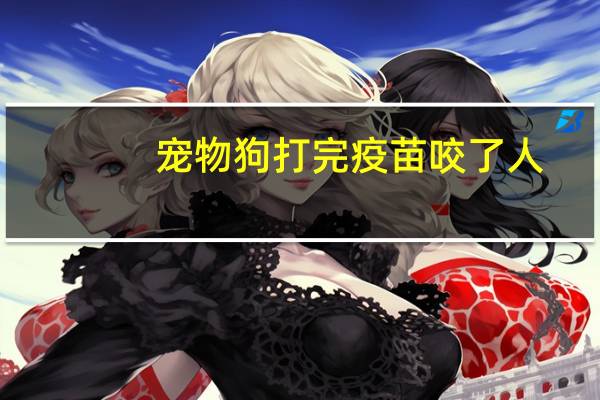 宠物狗打完疫苗咬了人