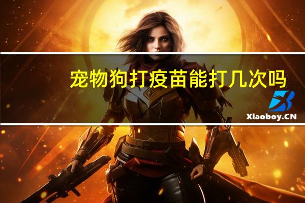 宠物狗打疫苗能打几次吗