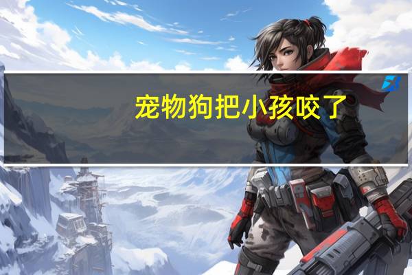 宠物狗把小孩咬了