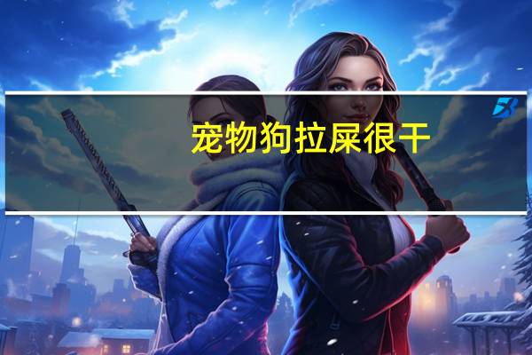 宠物狗拉屎很干