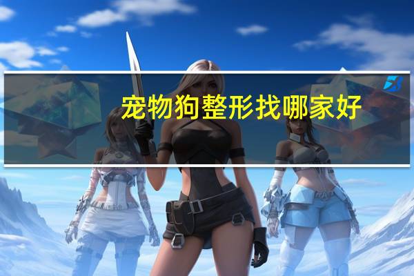 宠物狗整形找哪家好