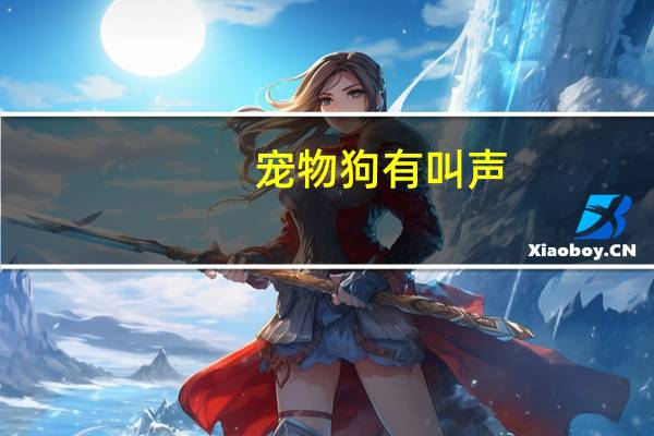 宠物狗有叫声