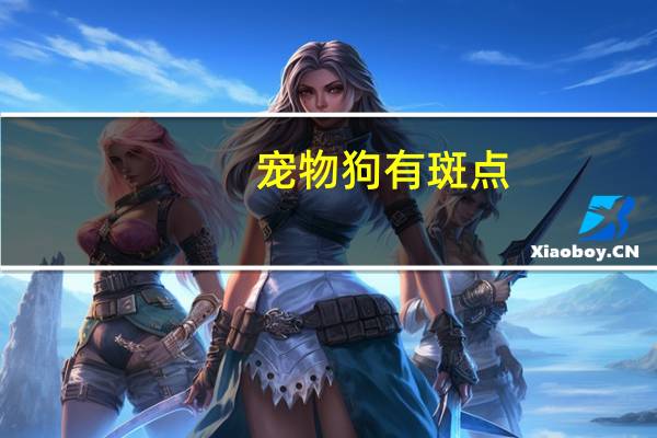 宠物狗有斑点